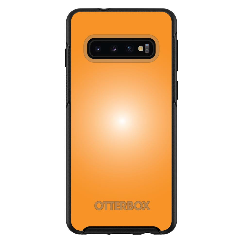 Orange White Gradient Burst Sun OtterBox Symmetry Case for iPhone & Galaxy, view 6