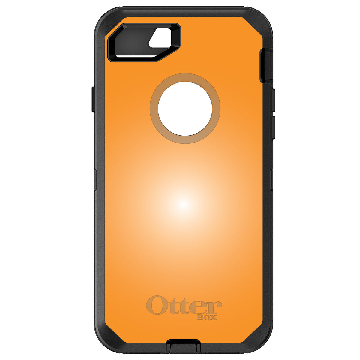 Orange White Gradient Burst Sun OtterBox Defender Case for iPhone & Galaxy