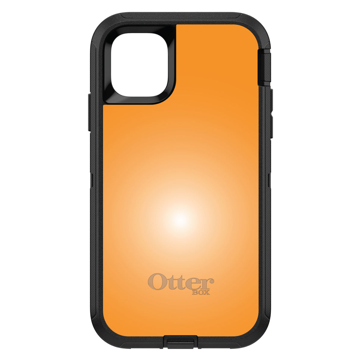 Orange White Gradient Burst Sun OtterBox Defender Case for iPhone & Galaxy, view 2