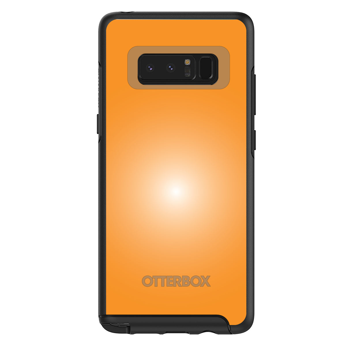 Orange White Gradient Burst Sun OtterBox Symmetry Case for iPhone & Galaxy, view 14