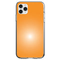 Orange White Gradient Burst Sun Clear Shockproof iPhone Case