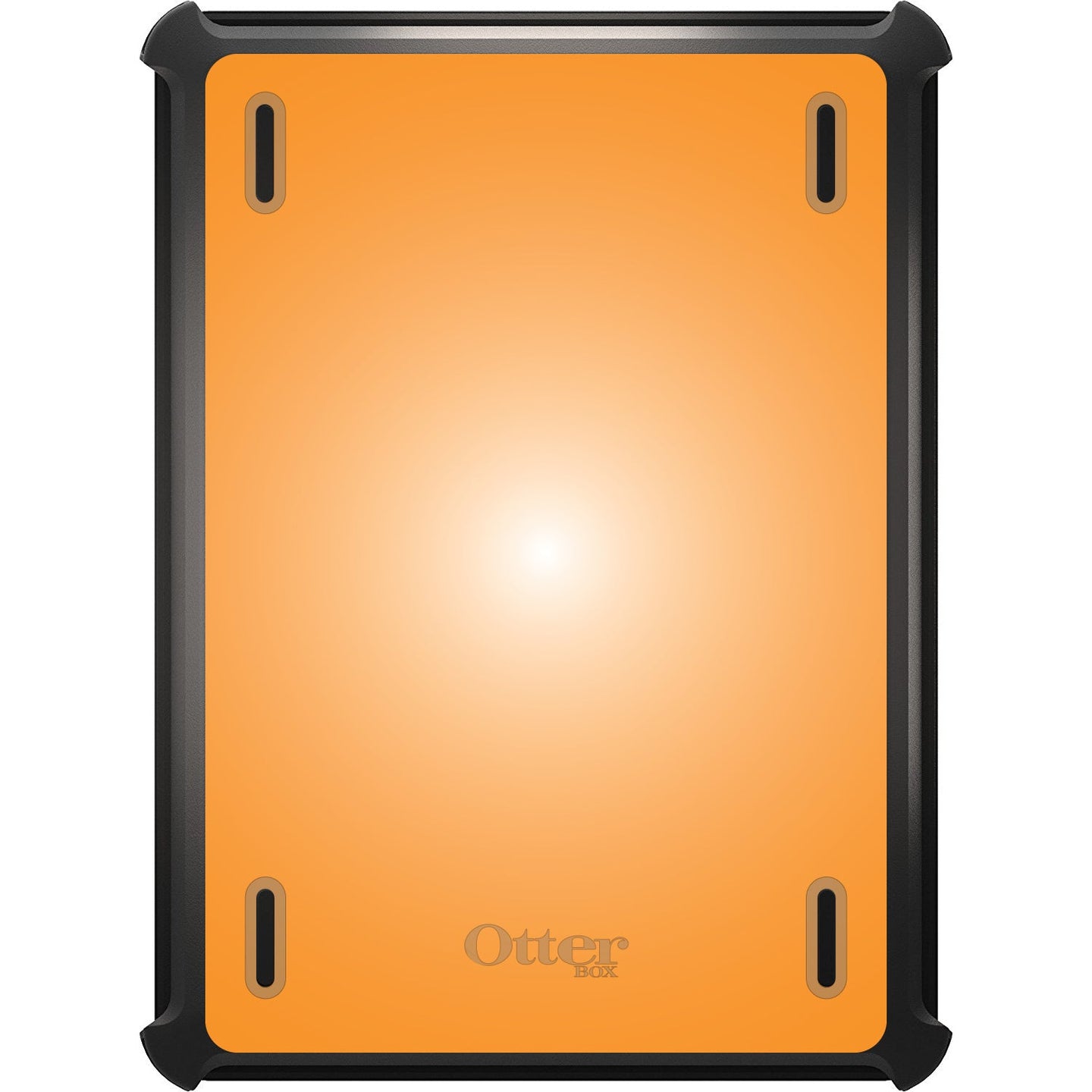 DistinctInk™ OtterBox Defender Series Case for Apple iPad / iPad Pro / iPad Air / iPad Mini - Orange White Gradient Burst Sun
