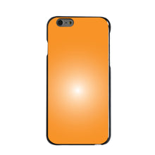 DistinctInk® Hard Plastic Snap-On Case for Apple iPhone or Samsung Galaxy - Orange White Gradient Burst Sun