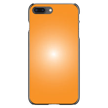 DistinctInk® Hard Plastic Snap-On Case for Apple iPhone or Samsung Galaxy - Orange White Gradient Burst Sun