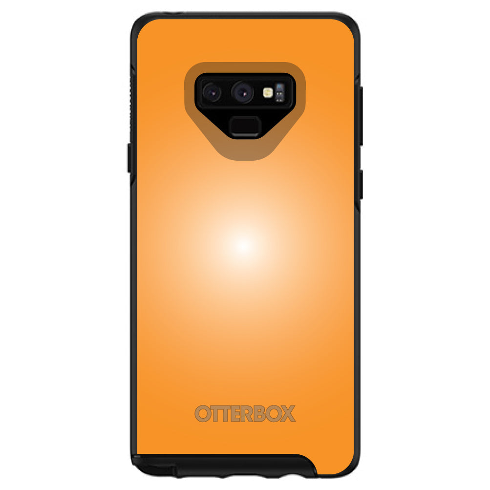 Orange White Gradient Burst Sun OtterBox Symmetry Case for iPhone & Galaxy, view 13