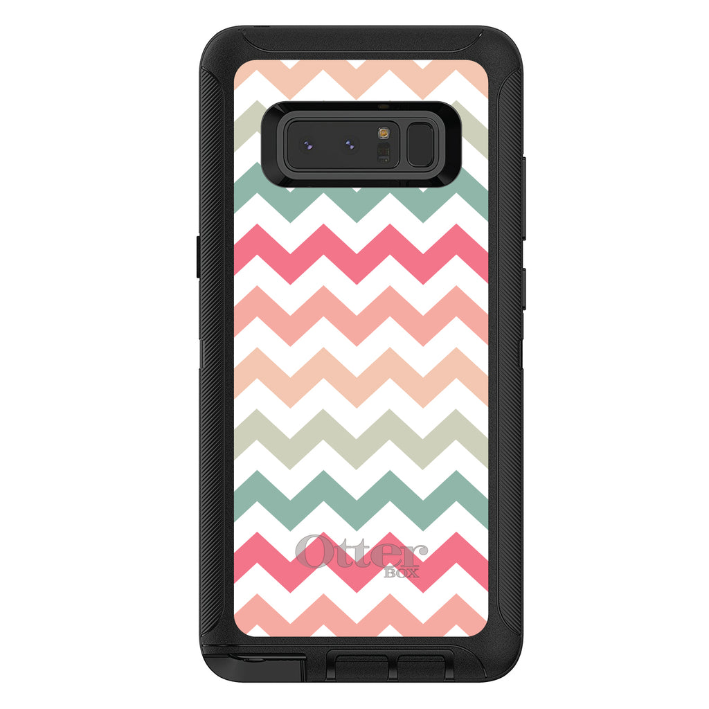Pastel Chevron Wave Stripes OtterBox Defender Case for iPhone & Galaxy, view 17