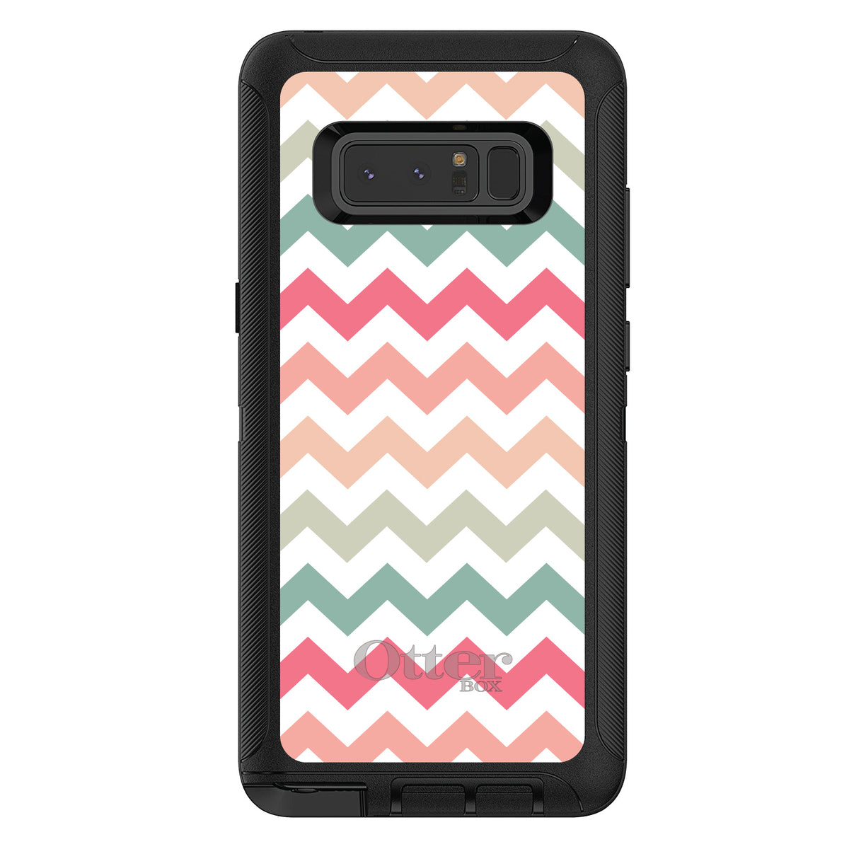 Pastel Chevron Wave Stripes OtterBox Defender Case for iPhone & Galaxy, view 17