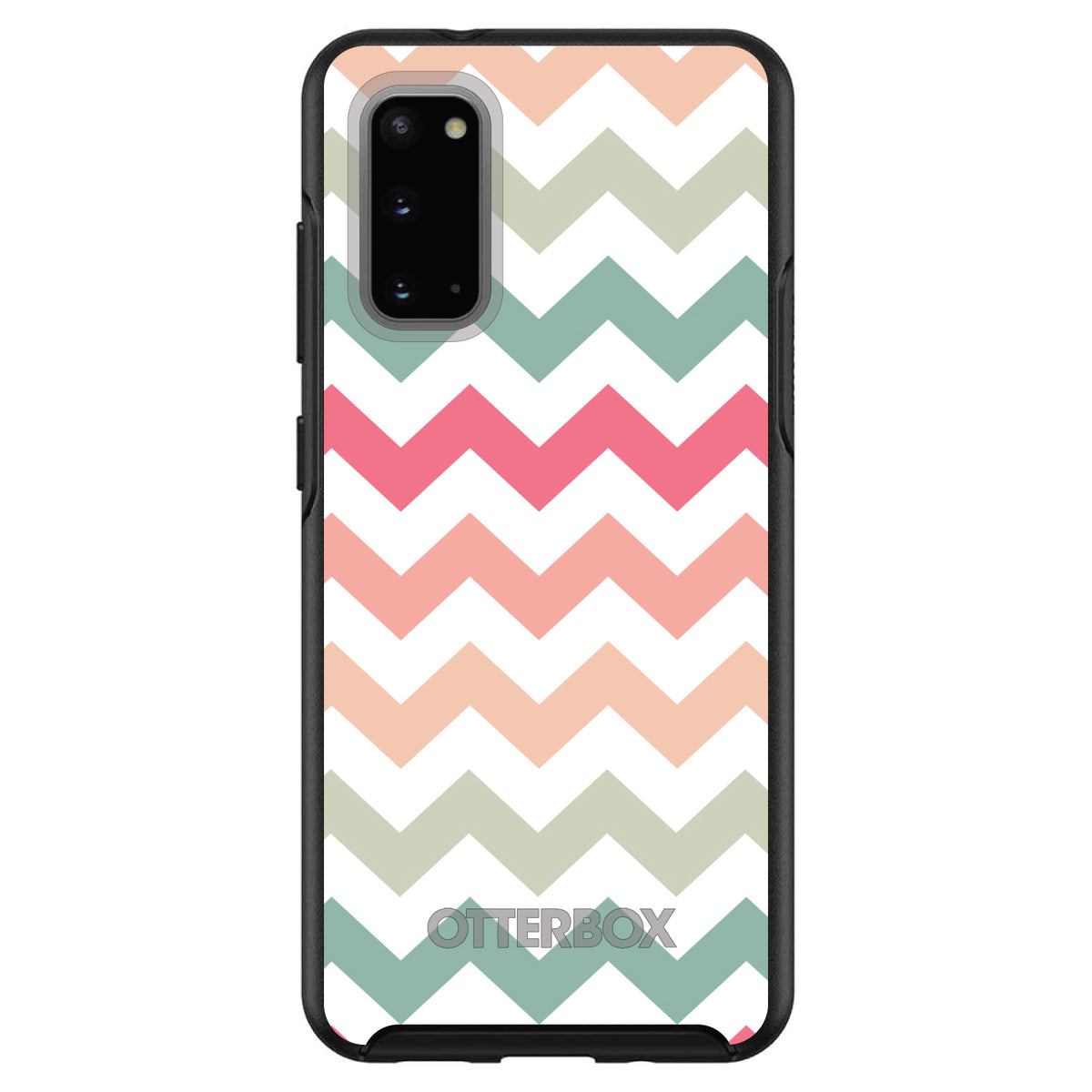 Pastel Chevron Wave Stripes OtterBox Symmetry Case for iPhone & Galaxy, view 5