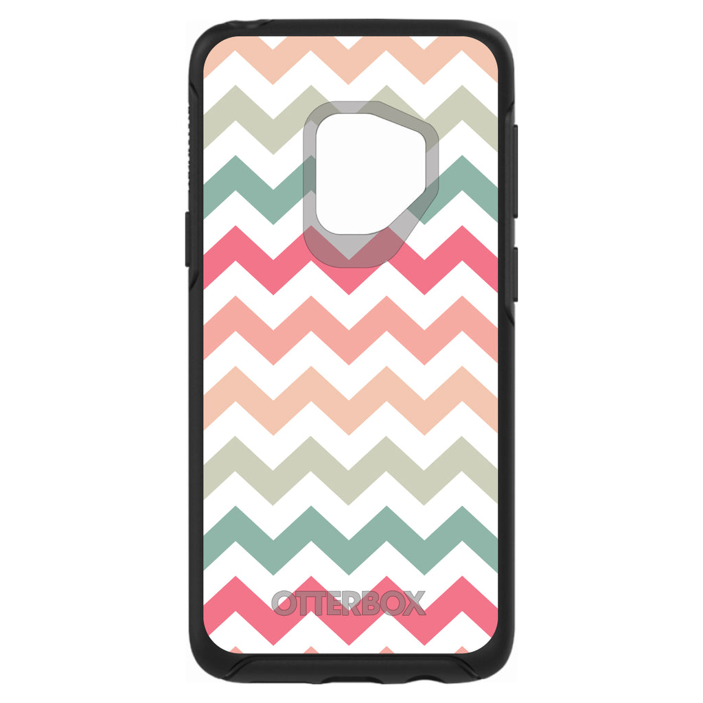 Pastel Chevron Wave Stripes OtterBox Symmetry Case for iPhone & Galaxy, view 8