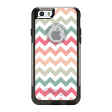 DistinctInk™ OtterBox Commuter Series Case for Apple iPhone or Samsung Galaxy - Pastel Chevron Wave Stripes