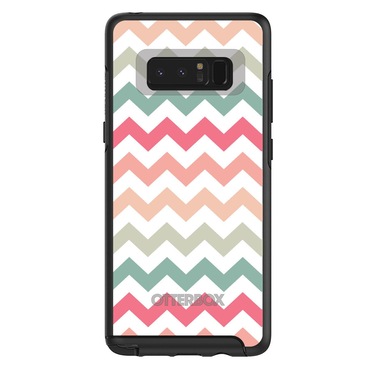 Pastel Chevron Wave Stripes OtterBox Symmetry Case for iPhone & Galaxy, view 14