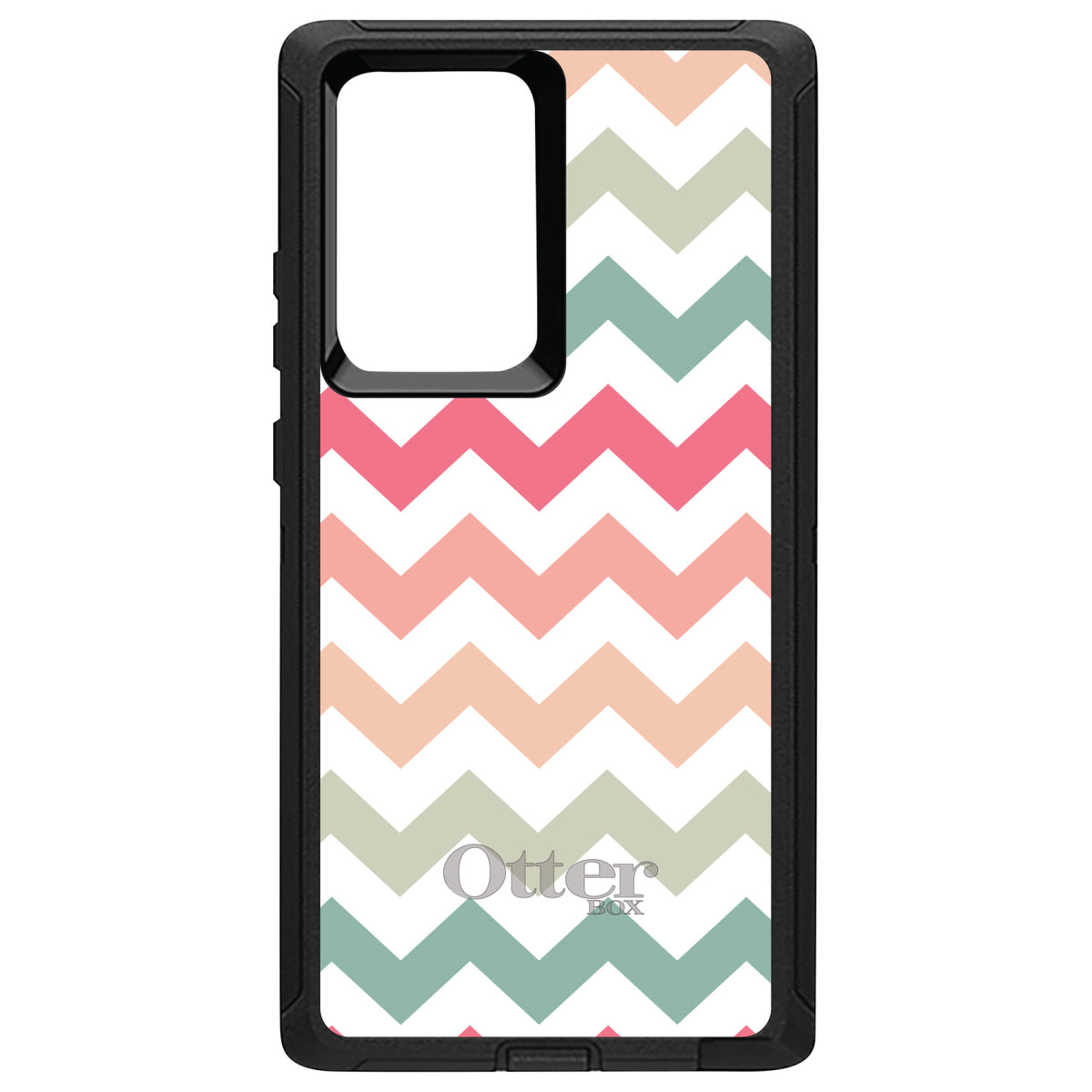 Pastel Chevron Wave Stripes OtterBox Defender Case for iPhone & Galaxy, view 13