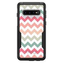 DistinctInk™ OtterBox Commuter Series Case for Apple iPhone or Samsung Galaxy - Pastel Chevron Wave Stripes