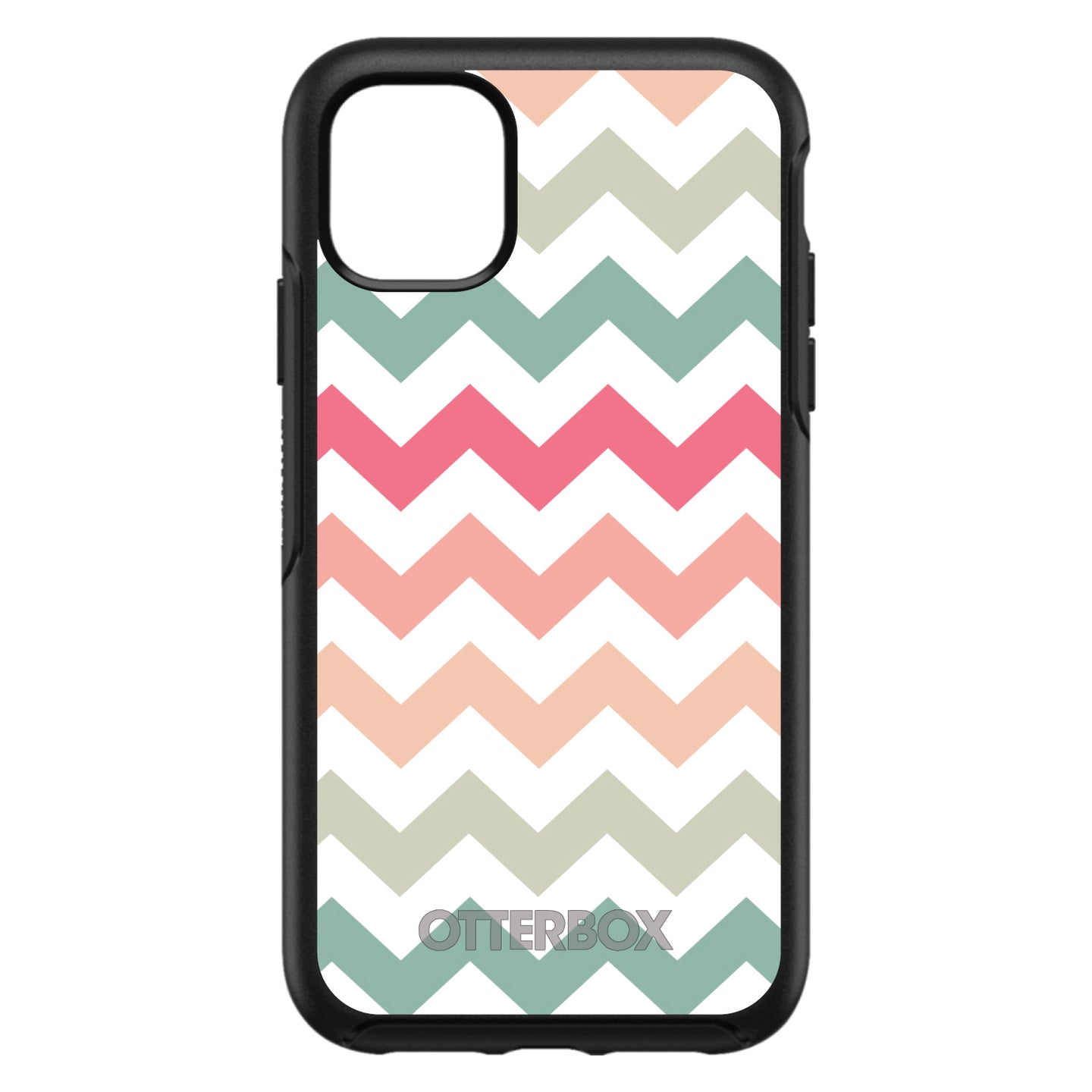 DistinctInk™ OtterBox Symmetry Series Case for Apple iPhone / Samsung Galaxy / Google Pixel - Pastel Chevron Wave Stripes