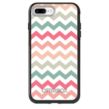 DistinctInk™ OtterBox Symmetry Series Case for Apple iPhone / Samsung Galaxy / Google Pixel - Pastel Chevron Wave Stripes