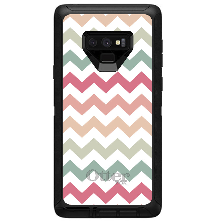 Pastel Chevron Wave Stripes OtterBox Defender Case for iPhone & Galaxy, view 16