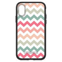 DistinctInk™ OtterBox Symmetry Series Case for Apple iPhone / Samsung Galaxy / Google Pixel - Pastel Chevron Wave Stripes