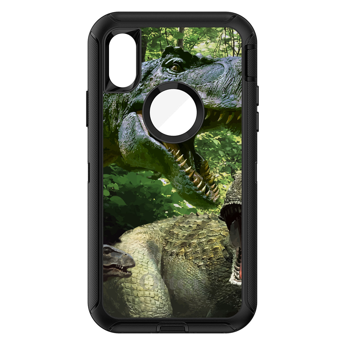 T-Rex Dinosaurs Raptor OtterBox Defender Case for iPhone & Galaxy, view 3