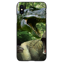 DistinctInk® Hard Plastic Snap-On Case for Apple iPhone or Samsung Galaxy - T-Rex Dinosaurs Raptor