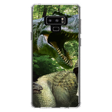 DistinctInk® Clear Shockproof Hybrid Case for Apple iPhone / Samsung Galaxy / Google Pixel - T-Rex Dinosaurs Raptor