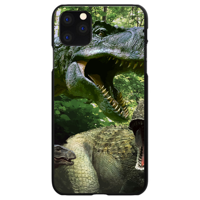 DistinctInk® Hard Plastic Snap-On Case for Apple iPhone or Samsung Galaxy - T-Rex Dinosaurs Raptor