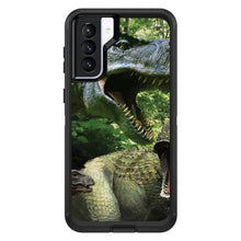 DistinctInk™ OtterBox Defender Series Case for Apple iPhone / Samsung Galaxy / Google Pixel - T-Rex Dinosaurs Raptor