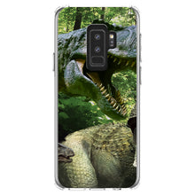 DistinctInk® Clear Shockproof Hybrid Case for Apple iPhone / Samsung Galaxy / Google Pixel - T-Rex Dinosaurs Raptor