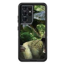 DistinctInk™ OtterBox Defender Series Case for Apple iPhone / Samsung Galaxy / Google Pixel - T-Rex Dinosaurs Raptor