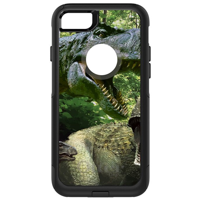 DistinctInk OtterBox Commuter Series Case for Apple iPhone or Samsung Galaxy - T-Rex Dinosaurs Raptor