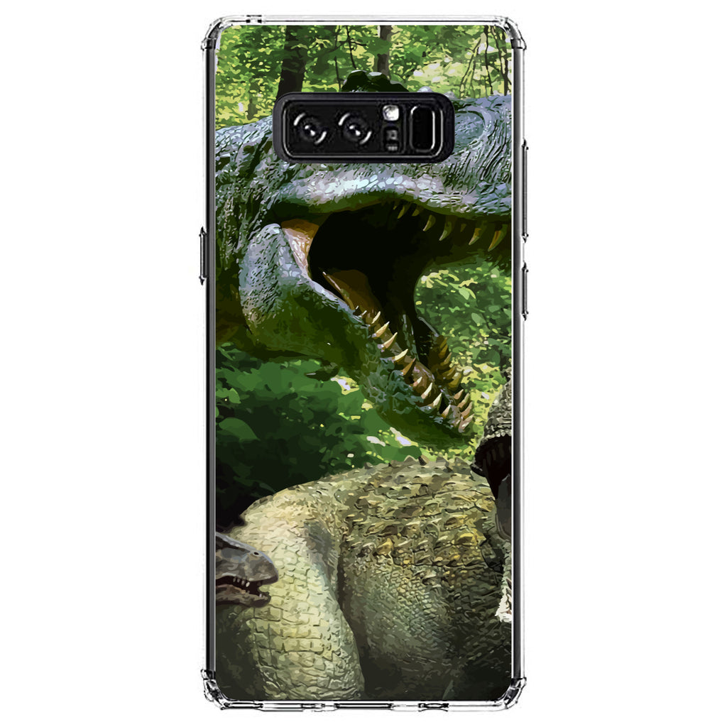 T-Rex Dinosaurs Raptor Clear Shockproof iPhone Case, view 12