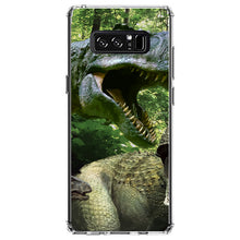 DistinctInk® Clear Shockproof Hybrid Case for Apple iPhone / Samsung Galaxy / Google Pixel - T-Rex Dinosaurs Raptor
