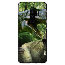 DistinctInk® Hard Plastic Snap-On Case for Apple iPhone or Samsung Galaxy - T-Rex Dinosaurs Raptor