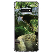 DistinctInk® Clear Shockproof Hybrid Case for Apple iPhone / Samsung Galaxy / Google Pixel - T-Rex Dinosaurs Raptor