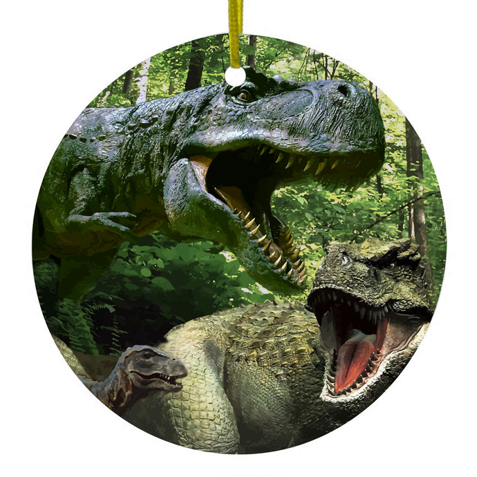 T-Rex Dinosaurs Raptor Ceramic Ornament