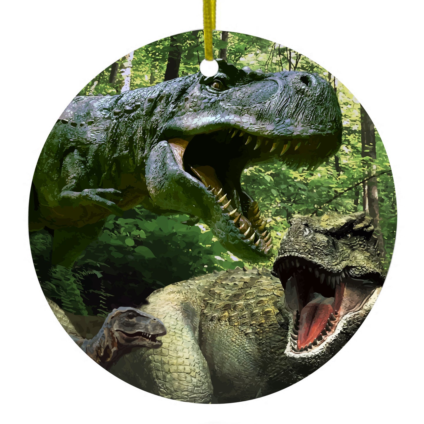 T-Rex Dinosaurs Raptor Ceramic Ornament