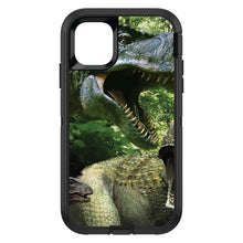 DistinctInk™ OtterBox Defender Series Case for Apple iPhone / Samsung Galaxy / Google Pixel - T-Rex Dinosaurs Raptor