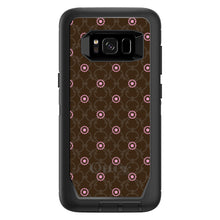 DistinctInk™ OtterBox Defender Series Case for Apple iPhone / Samsung Galaxy / Google Pixel - Brown & Pink Floral Pattern