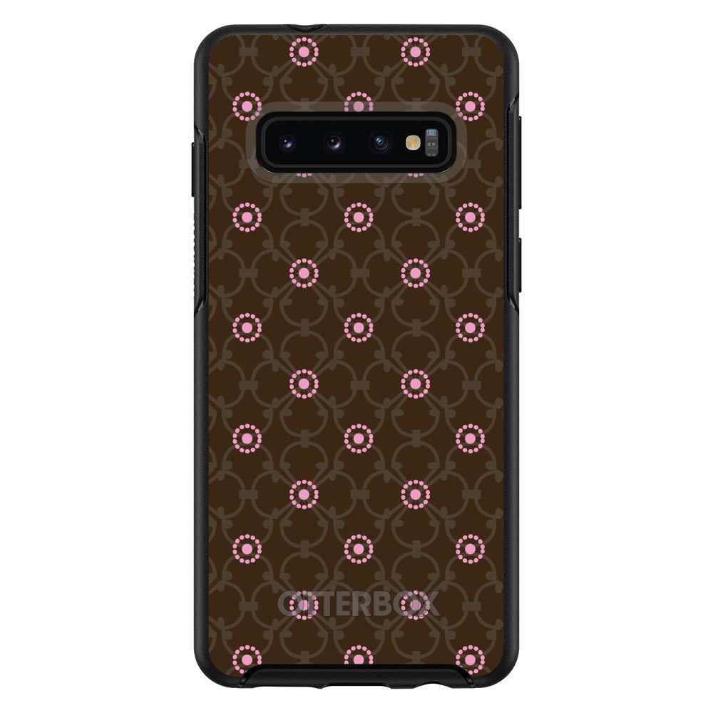 Brown & Pink Floral Pattern OtterBox Symmetry Case for iPhone & Galaxy, view 6