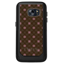 DistinctInk™ OtterBox Commuter Series Case for Apple iPhone or Samsung Galaxy - Brown & Pink Floral Pattern
