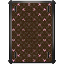 DistinctInk™ OtterBox Defender Series Case for Apple iPad / iPad Pro / iPad Air / iPad Mini - Brown & Pink Floral Pattern