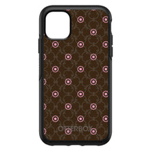 DistinctInk™ OtterBox Symmetry Series Case for Apple iPhone / Samsung Galaxy / Google Pixel - Brown & Pink Floral Pattern