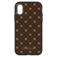 DistinctInk™ OtterBox Symmetry Series Case for Apple iPhone / Samsung Galaxy / Google Pixel - Brown & Pink Floral Pattern