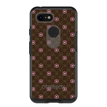 DistinctInk™ OtterBox Symmetry Series Case for Apple iPhone / Samsung Galaxy / Google Pixel - Brown & Pink Floral Pattern