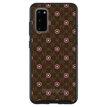 DistinctInk™ OtterBox Symmetry Series Case for Apple iPhone / Samsung Galaxy / Google Pixel - Brown & Pink Floral Pattern