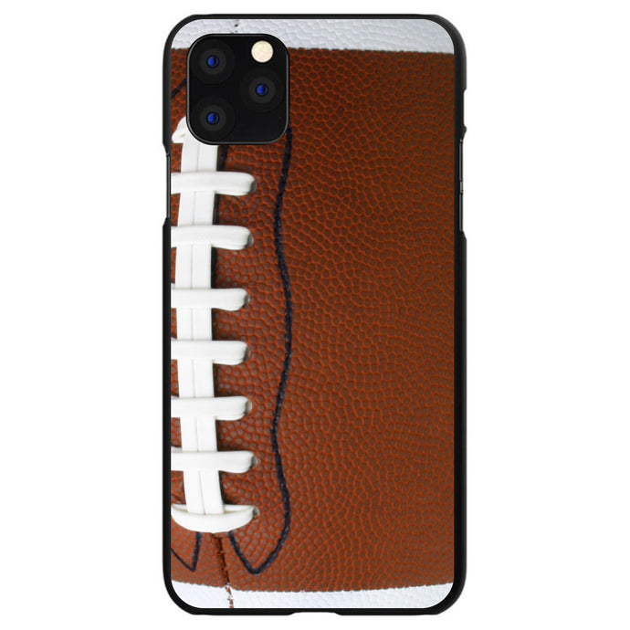 DistinctInk® Hard Plastic Snap-On Case for Apple iPhone or Samsung Galaxy - Football Texture Photo Laces