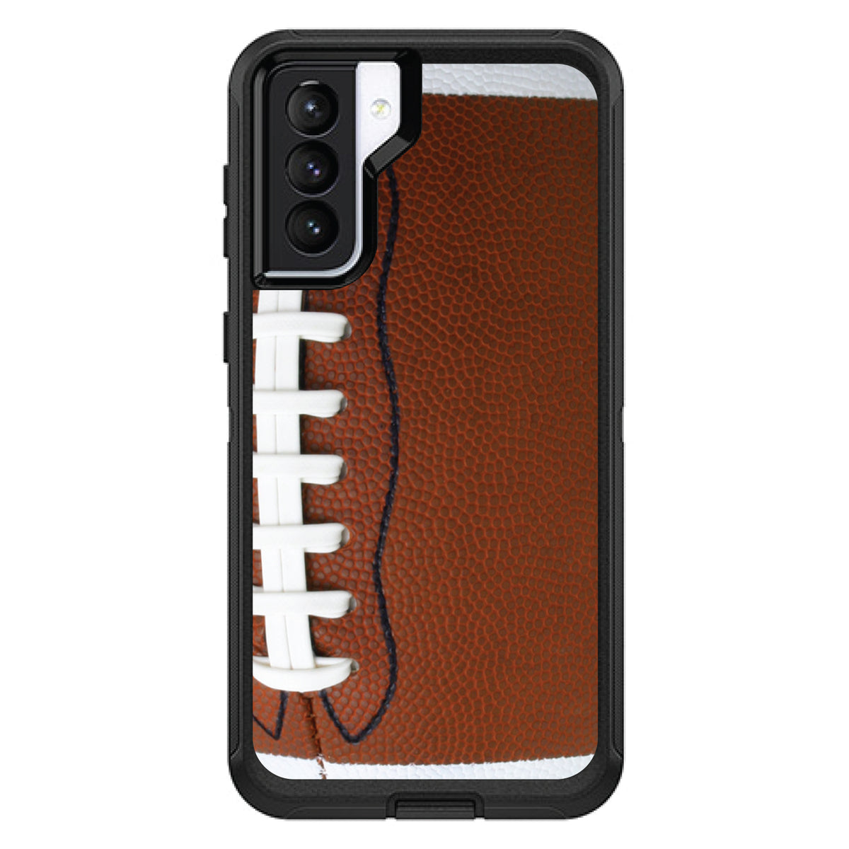 Football Texture Photo Laces OtterBox Defender Case for iPhone & Galaxy, view 6