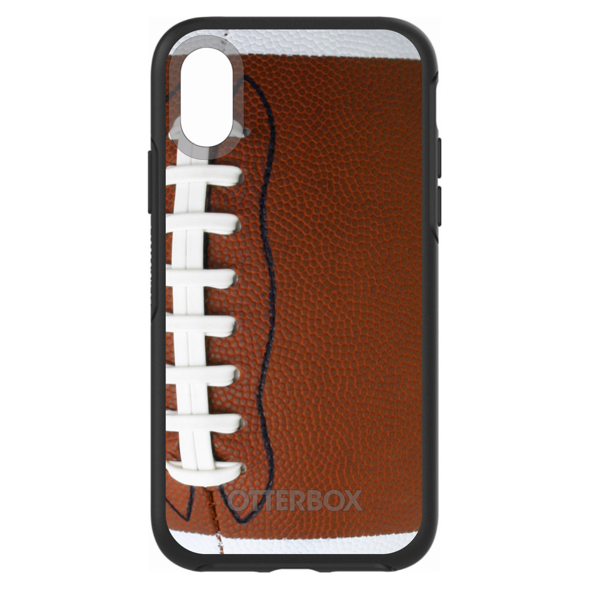 Football Texture Photo Laces OtterBox Symmetry Case for iPhone & Galaxy, view 4