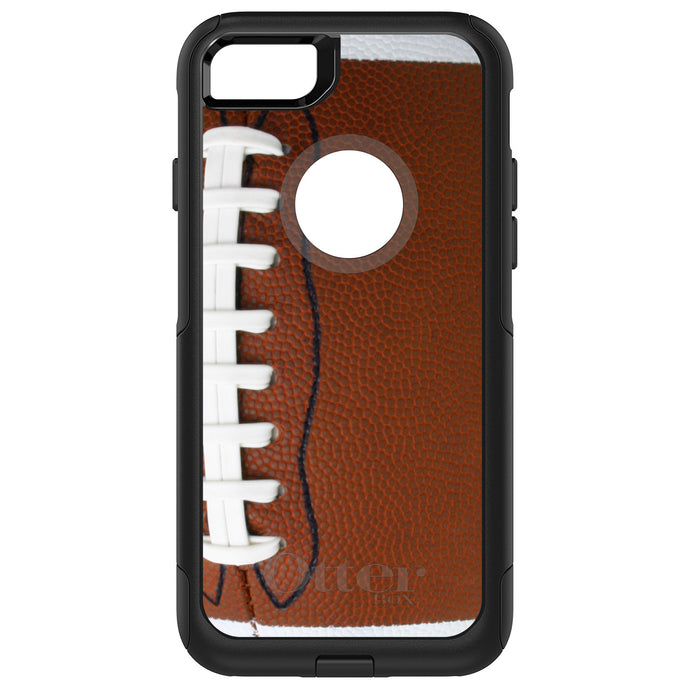 DistinctInk OtterBox Commuter Series Case for Apple iPhone or Samsung Galaxy - Football Texture Photo Laces