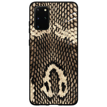 DistinctInk® Hard Plastic Snap-On Case for Apple iPhone or Samsung Galaxy - Brown Tan Snake Skin Texture