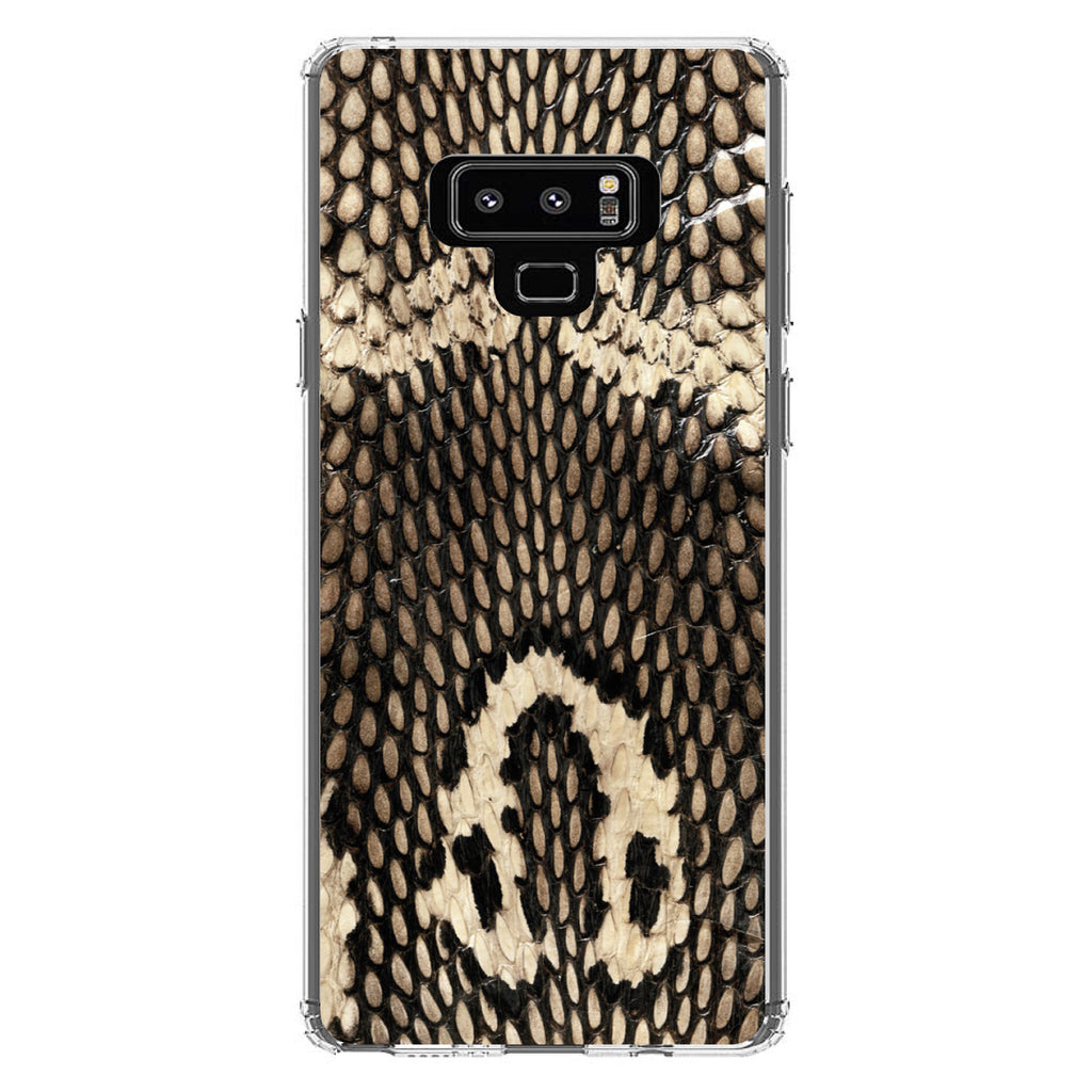 Brown Tan Snake Skin Texture Clear Shockproof iPhone Case, view 11